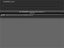 Tablet Screenshot of leadblitz.com